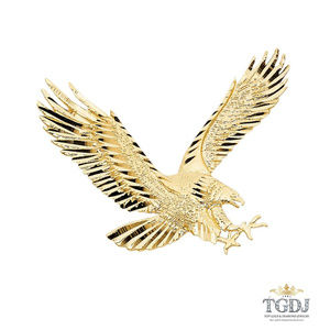 14k Yellow Gold Eagle Pendant